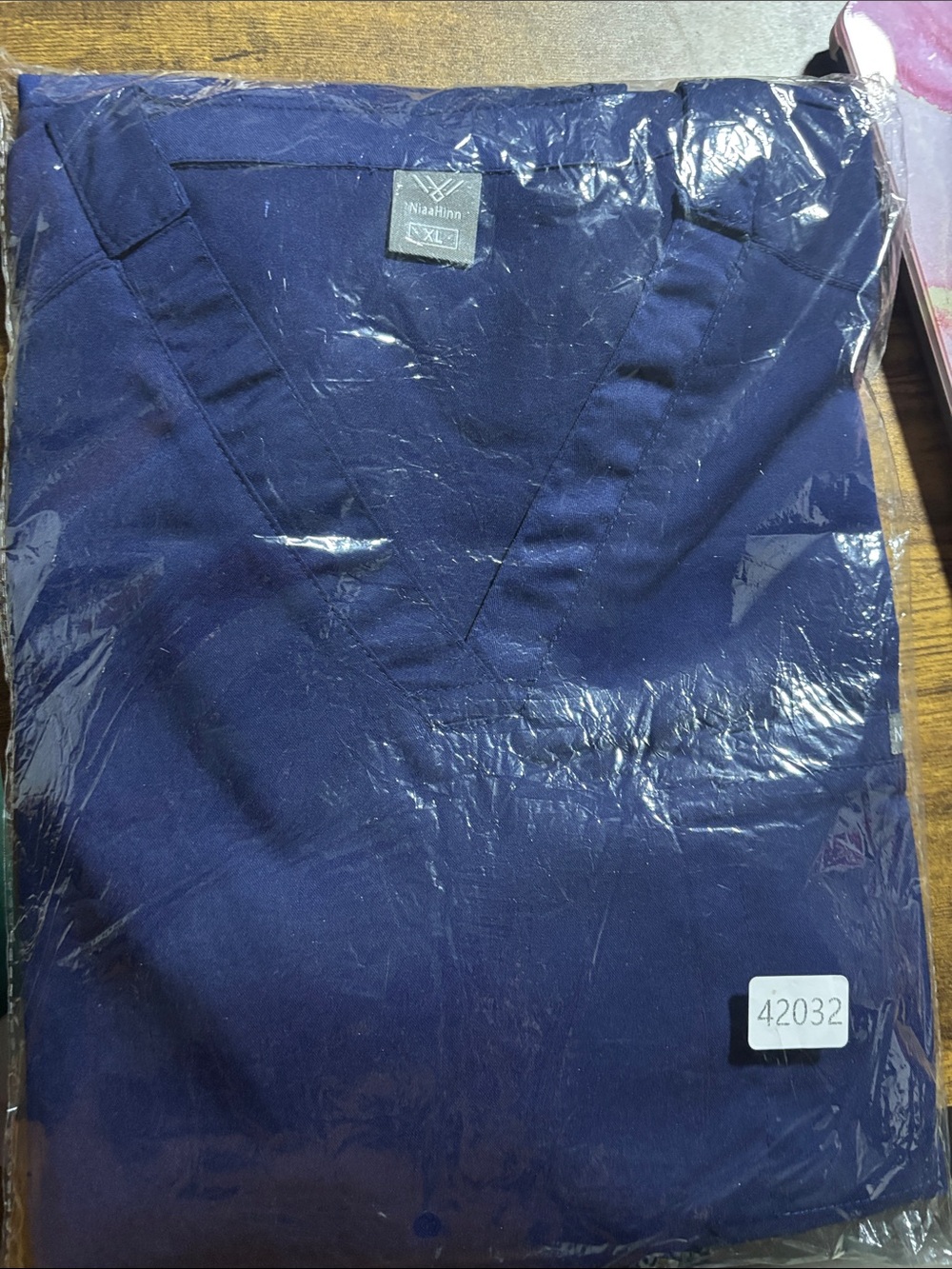 Navy V-Neck Women’s top and bottom navy jogger scrubs